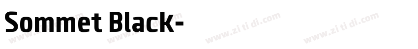 Sommet Black字体转换